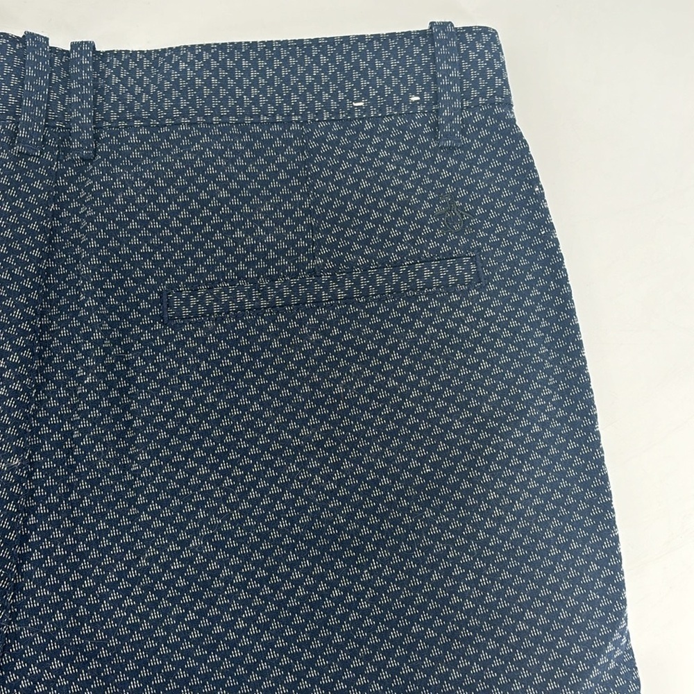 Men’s The Original Penguin navy blue hounds tooth flat front shorts size 31 - Picture 7 of 10